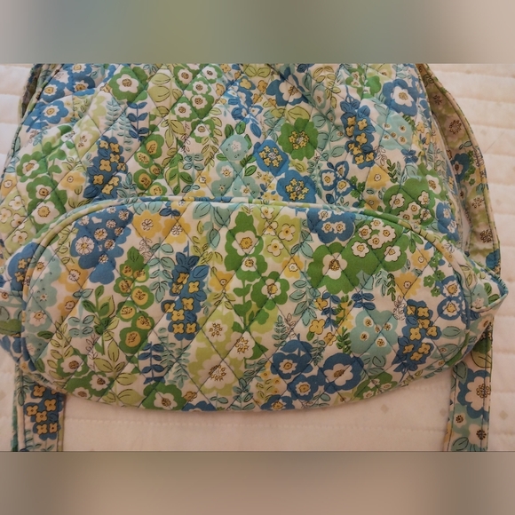 Vera Bradley Purse Turquise Blues, Yellow, Lime Green - Picture 3 of 4